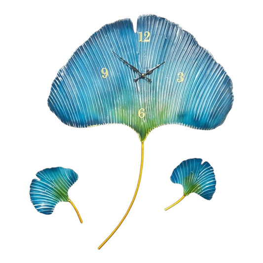 Ginkgo Leaf Wall Clock