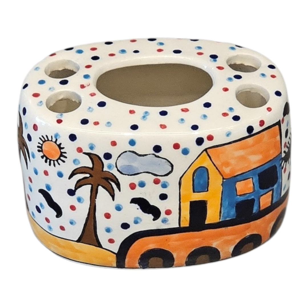 ceramic brush holder