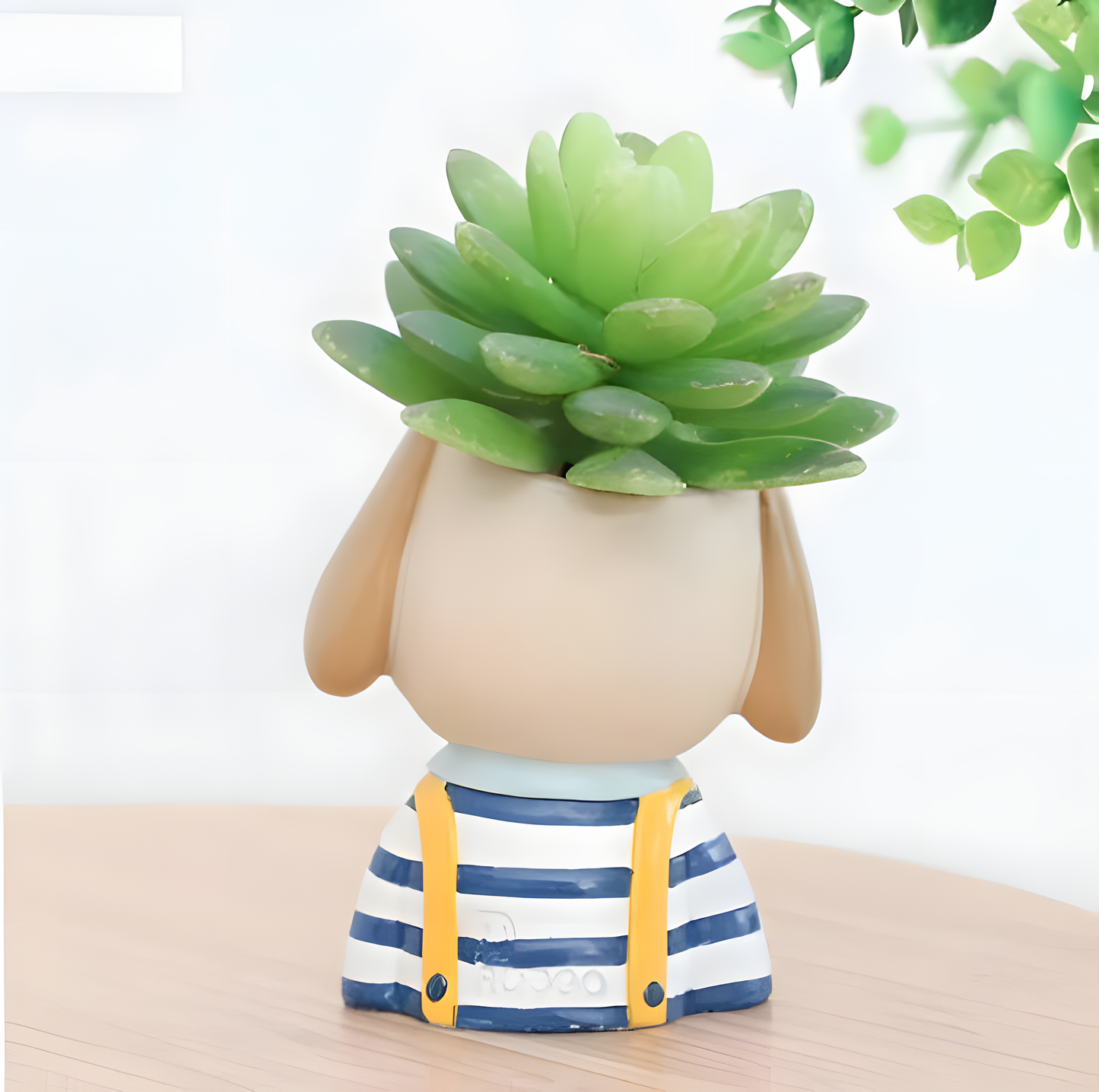 Cute Dog Face Resin Succulent Pot