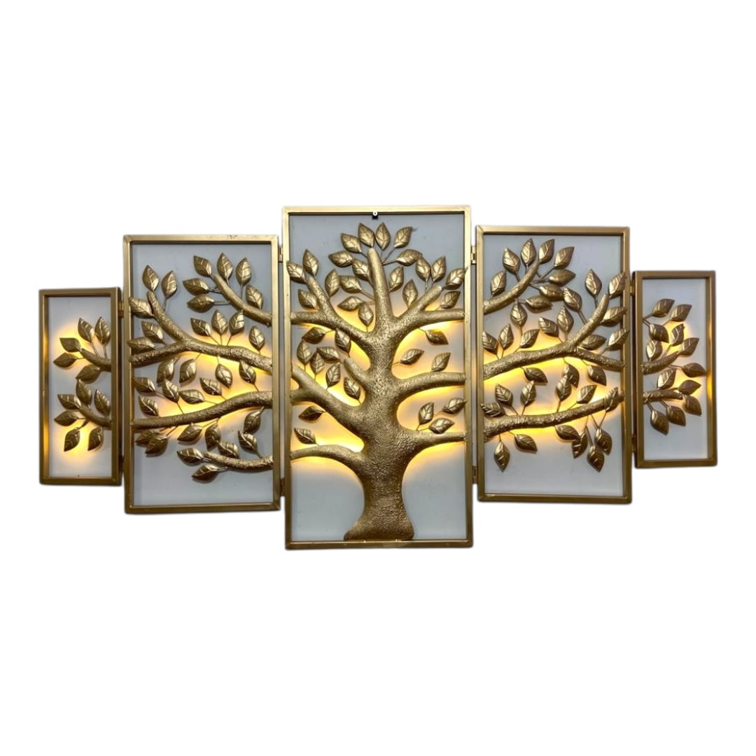 golden metal tree folding