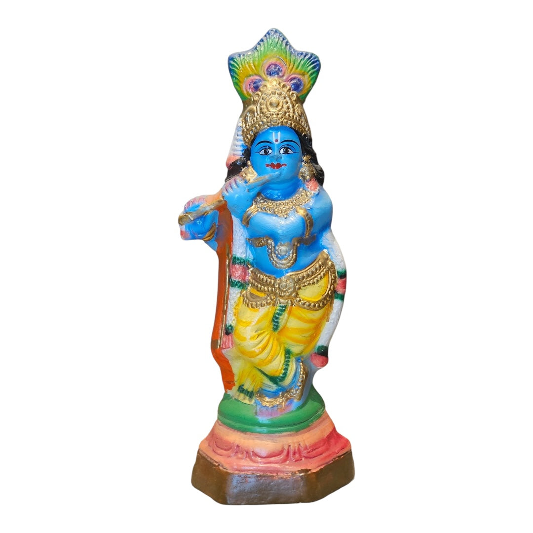 lord krishna pulp statue