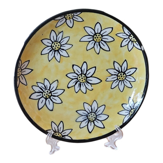 ceramic yellow plate