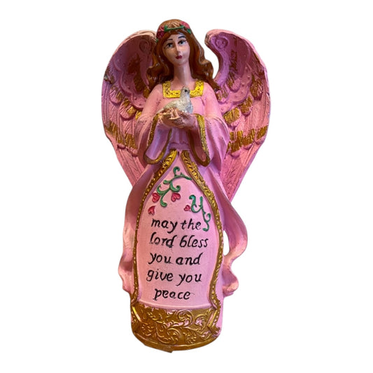 Guardian Angel pink statue